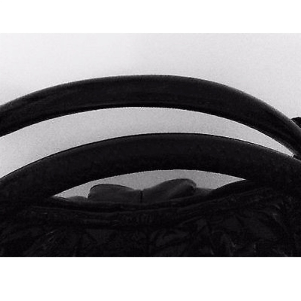 MIU MIU BLK Patent Leather Crossbody Satchel Bag L - Picture 8 of 8